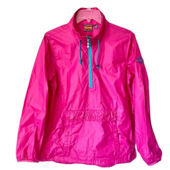 Merrell Avalon Wind Rush Half Zip Jacket Vintage Pink/Teal S - Picture 3 of 11